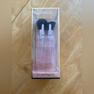 Ulta Beauty Pink Makeup Brush Set with Gold Accents